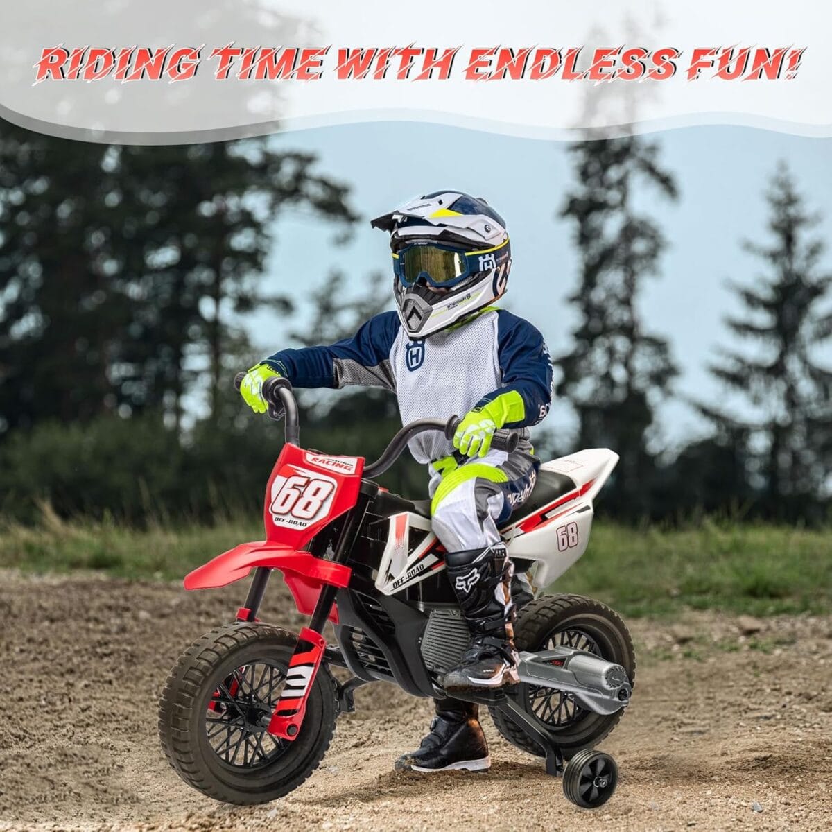 Kids Ride on Dirt Bike 12V Red