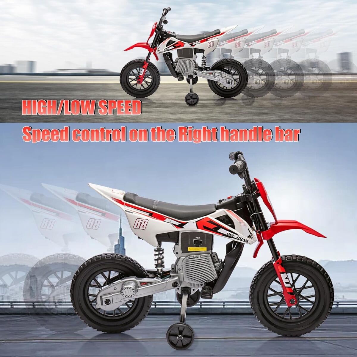 Kids Ride on Dirt Bike 12V Red