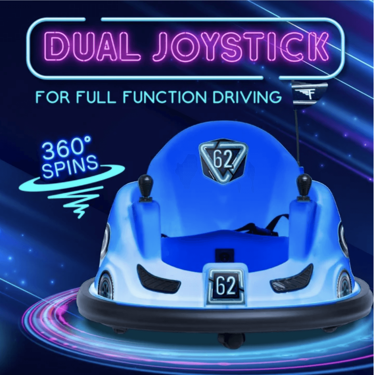 Bumper Car - 6V Blue