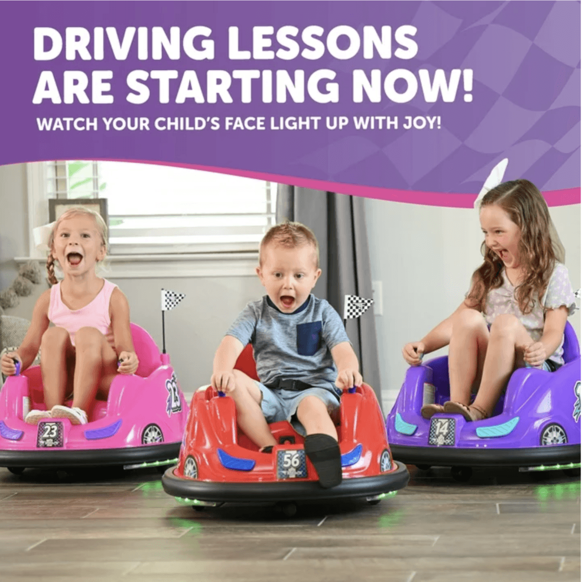 Bumper Car - 6V Pink
