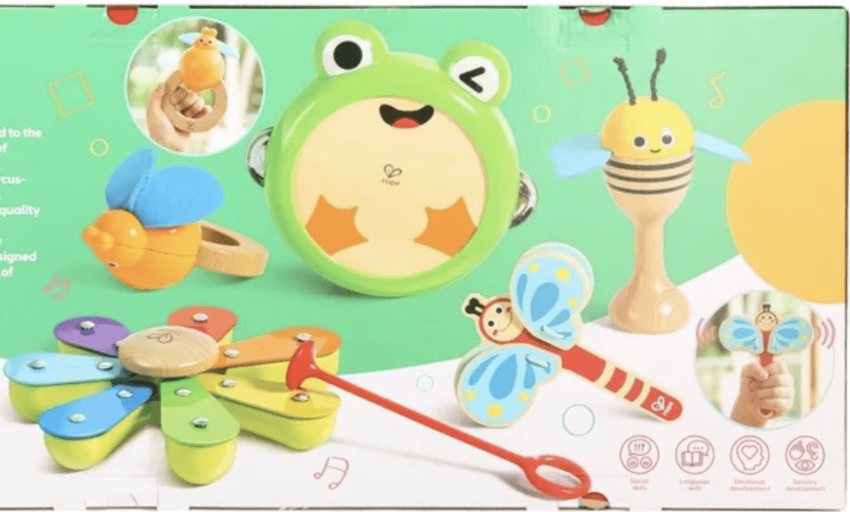 Set of 2 - Wooden baby Toys