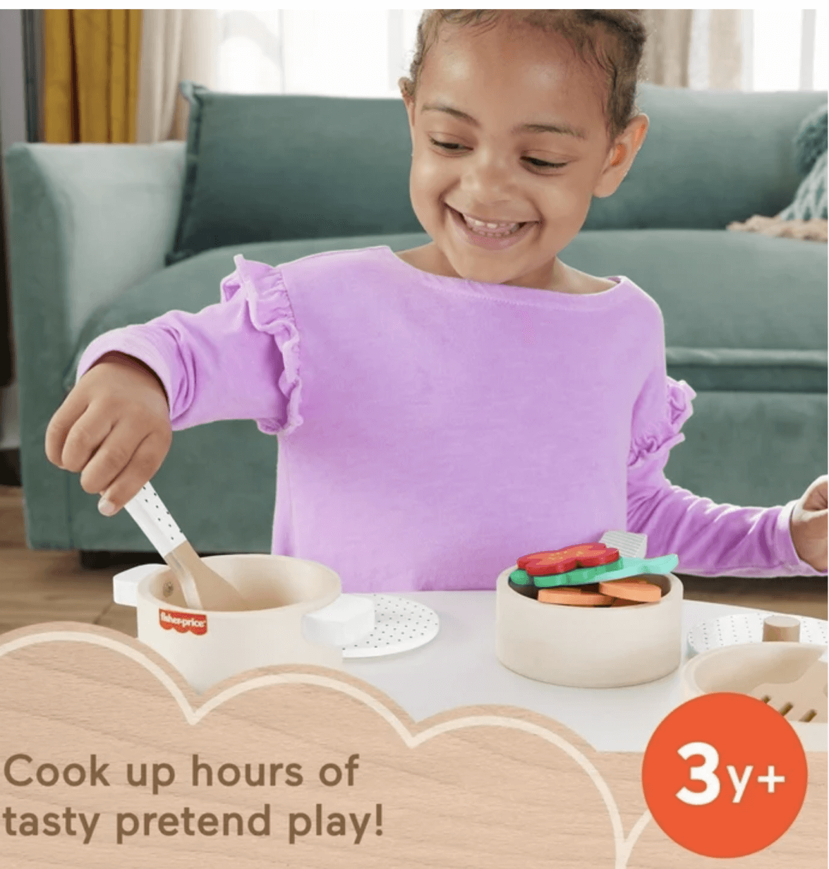 Wooden Kitchen Pots & Pans Set