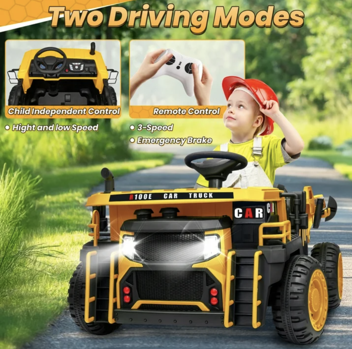Dump Truck - 24V Ride on 2 Seater