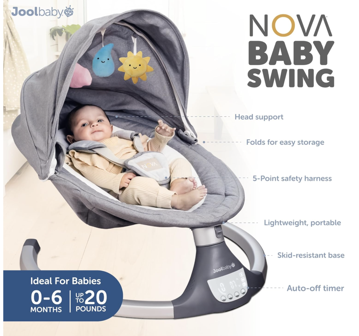 Electric Motorized Infant Swing